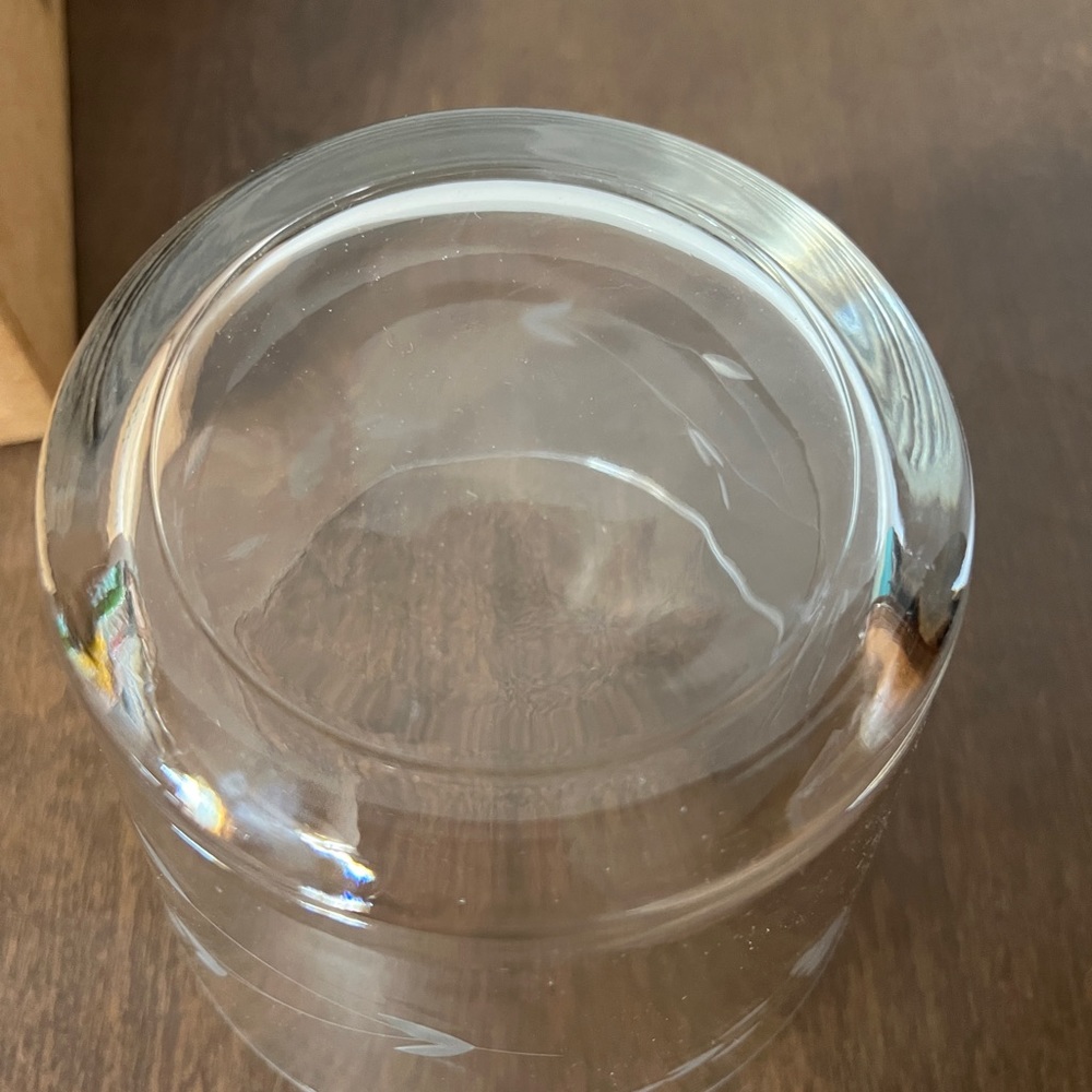 Princess house heritage floral small ice bucket with box Roughly 5" Tall Smooth - Picture 8 of 11